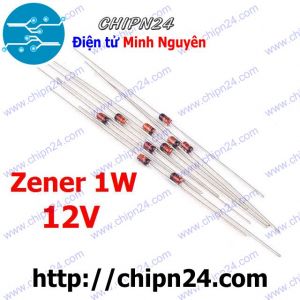 [10 con] (KG2) Diode Zener 1W 12V DIP 1N4742A