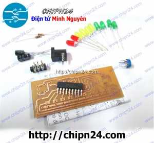 (A46) Bộ DIY Led Nháy Theo Nhạc AN6884 2x5 Led