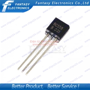 [10 con] (KT1) Transistor BC558 TO-92 PNP 100mA 30V (558)