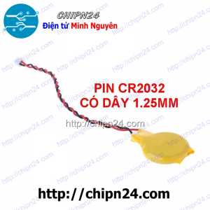 [F12] Pin CR2032 có dây 1.25mm