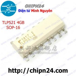 [SOP] Opto Dán TLP521 4GB SOP-16 (SMD) (IC cách ly quang Opto)