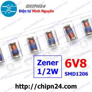 [10 con] (KD12) Diode Zener Dán 1/2W 6V8 LL34 SMD1206 ZMM6V8 (6.8V 0.5W) (3.5x1.6mm)
