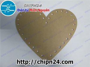 (A50) Tấm mica Led trái tim 32 led