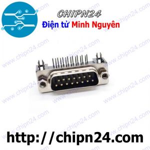 (F144.4) DB15 Đực Cong 2 hàng chân Hàn Board