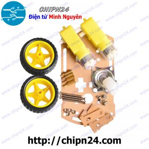 Khung xe Robot 3 bánh 2 động cơ V1