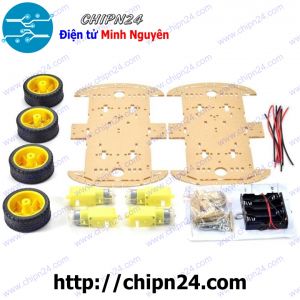Khung xe Robot 4 bánh 2 tầng