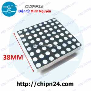 (C96) Led Ma trận 8x8 38x38mm 1588BS Đỏ 3.75mm