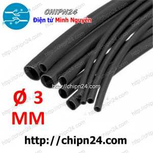 Dây co nhiệt 3mm Đen
