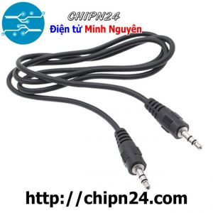 (P48) Dây tín hiệu âm thanh 3.5mm 2 đầu Đực 0.5m