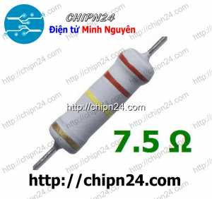 (F364) Điện Trở 7.5R 2W 5%
