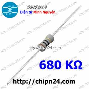 [10 con] (F358) Điện Trở 680K 1W 5%