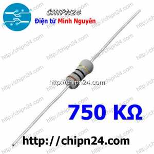 [10 con] (F358) Điện Trở 750K 1W 5%