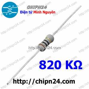 [10 con] (F358) Điện Trở 820K 1W 5%