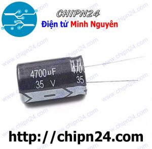 Tụ hóa 4,700uF 35V Đen (18x30mm) (4700uF 35V)