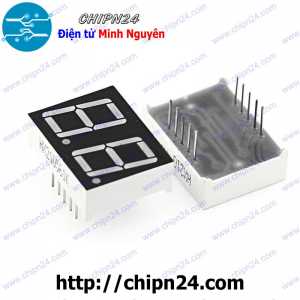 Led 7 Đoạn 0.56 inch 2 Số Dương chung (Sáng Đỏ) (Led 7 Thanh)