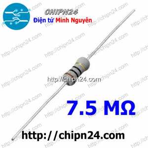 [10 con] (F360) Điện Trở 7M5 1W 5%