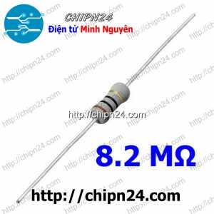 [10 con] (F360) Điện Trở 8M2 1W 5%