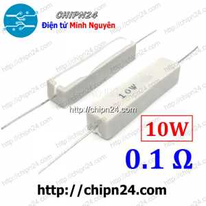 (F332) Điện Trở Sứ 0.1R 10W