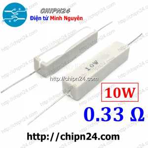 (F332) Điện Trở Sứ 0.33R 10W