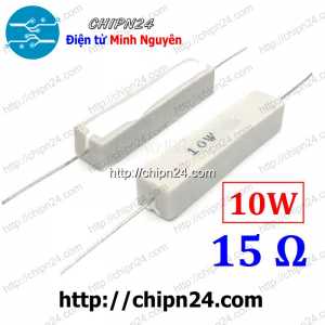 (F333) Điện Trở Sứ 15R 10W