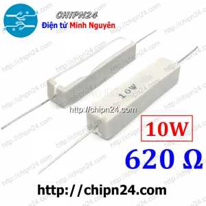(F335) Điện Trở Sứ 620R 10W