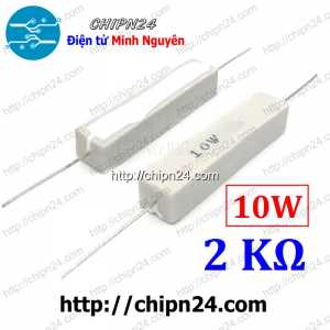 (F335) Điện Trở Sứ 2K 10W