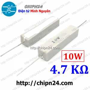 (F335) Điện Trở Sứ 4K7 10W