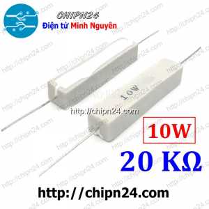 (F336) Điện Trở Sứ 20K 10W