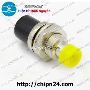 (F75) Nút nhấn Nhả PBS-110 Vàng (phi 7mm)