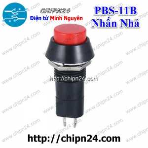 (F74) Nút nhấn Nhả PBS-11B Đỏ 12MM 3A 250V