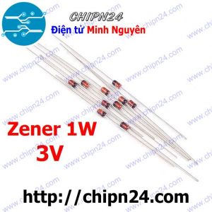 [10 con] (K479) Diode Zener 1W 3V DIP 1N4727A