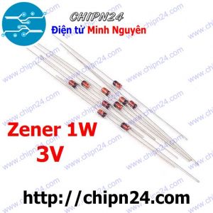 [10 con] (KG2) Diode Zener 1W 3V DIP 1N4727A