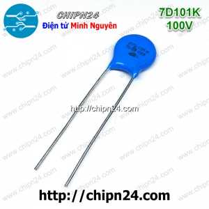 [10 con] (K274) Tụ chống sét Varistor 7D 100V 7D101K