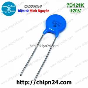 [10 con] (K274) Tụ chống sét Varistor 7D 120V 7D121K