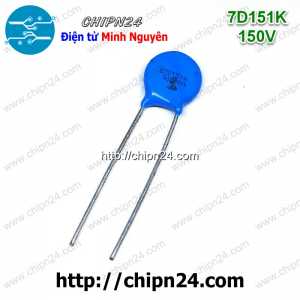 [10 con] (K275) Tụ chống sét Varistor 7D 150V 7D151K