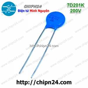 [10 con] (K275) Tụ chống sét Varistor 7D 200V 7D201K