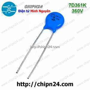 [10 con] (K276) Tụ chống sét Varistor 7D 360V 7D361K