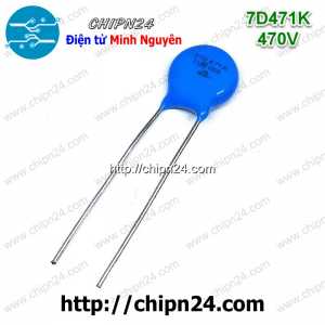[10 con] (K277) Tụ chống sét Varistor 7D 470V 7D471K