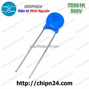 [10 con] (K278) Tụ chống sét Varistor 7D 560V 7D561K