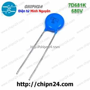 [10 con] (K278) Tụ chống sét Varistor 7D 680V 7D681K