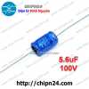 f224-tu-phan-tan-gan-loa-treble-tu-xanh-duong-5-6uf-100v-10x17mm - ảnh nhỏ  1
