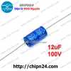 f224-tu-phan-tan-gan-loa-treble-tu-xanh-duong-12uf-100v-10x20mm - ảnh nhỏ  1
