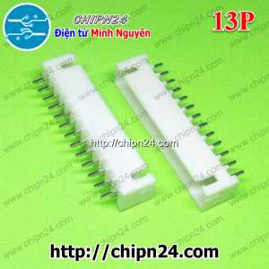 [10 cái] (F298) Header 13P XH2.54-13P Đực Thẳng