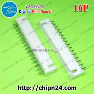 [10 cái] (F298) Header 16P XH2.54-16P Đực Thẳng