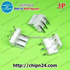 [10 cái] (F309) Header 3P VH3.96-3P Đực Cong