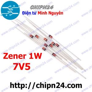 [10 con] (K481) Diode Zener 1W 7V5 DIP 1N4737A