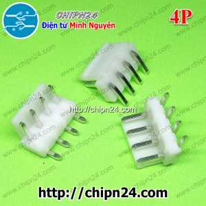 [10 cái] (F309) Header 4P VH3.96-4P Đực Cong