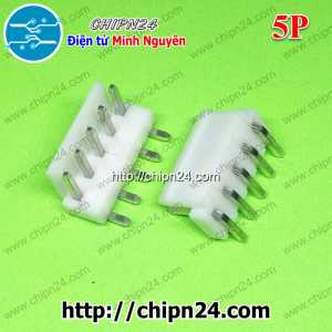 [10 cái] (F309) Header 5P VH3.96-5P Đực Cong