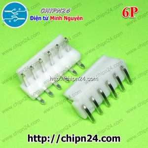 [10 cái] (F309) Header 6P VH3.96-6P Đực Cong