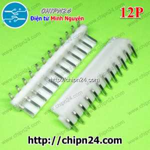 [10 cái] (F308) Header 12P VH3.96-12P Đực Cong